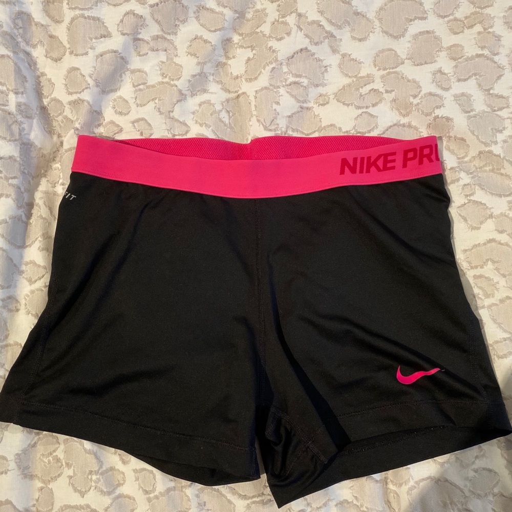 NIKE | Nike Pro Spandex Black w Hot Pink Band | XL